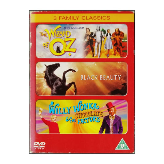 The Wizard Of Oz + Black Beauty + Willy Wonka & The Chocolate Factory
