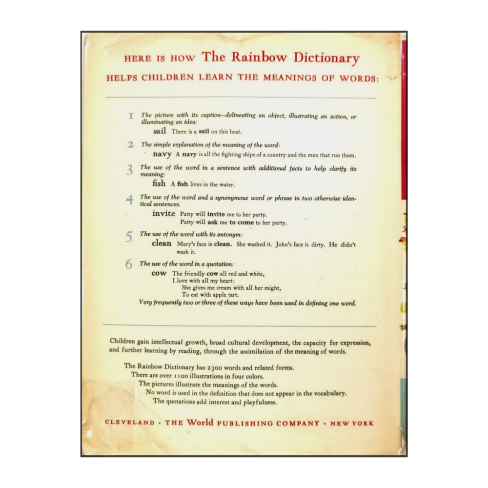 Wendell W. Wright: The Rainbow Dictionary