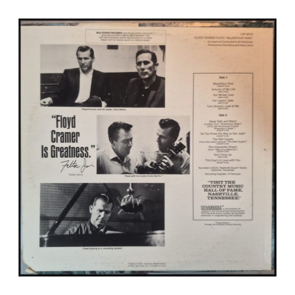 Floyd Cramer: Plays MacArthur Park