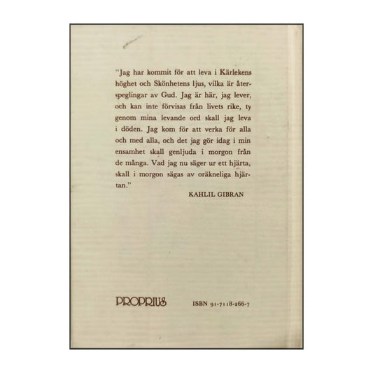 Kahlil Gibran: Profeten