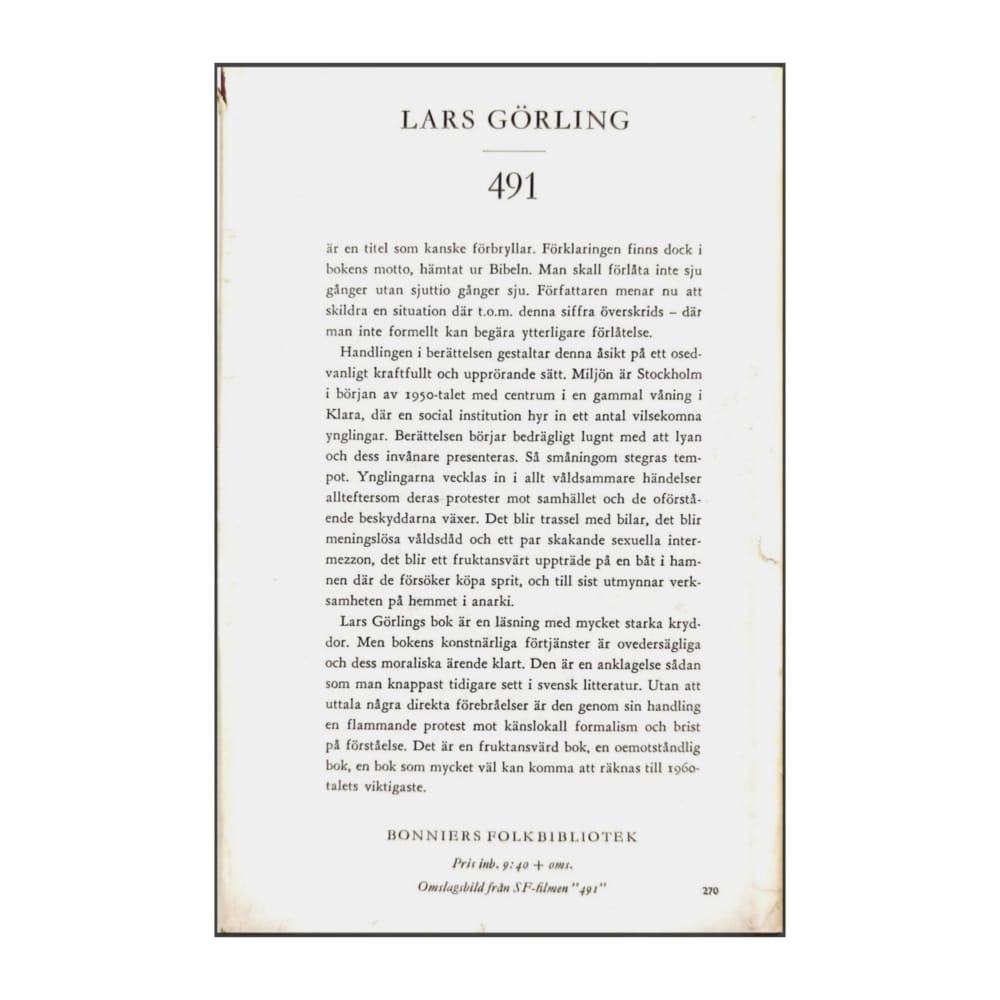 Lars Görling: 491