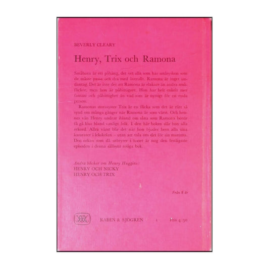 Beverly Clearly: Henry Trix Och Ramona