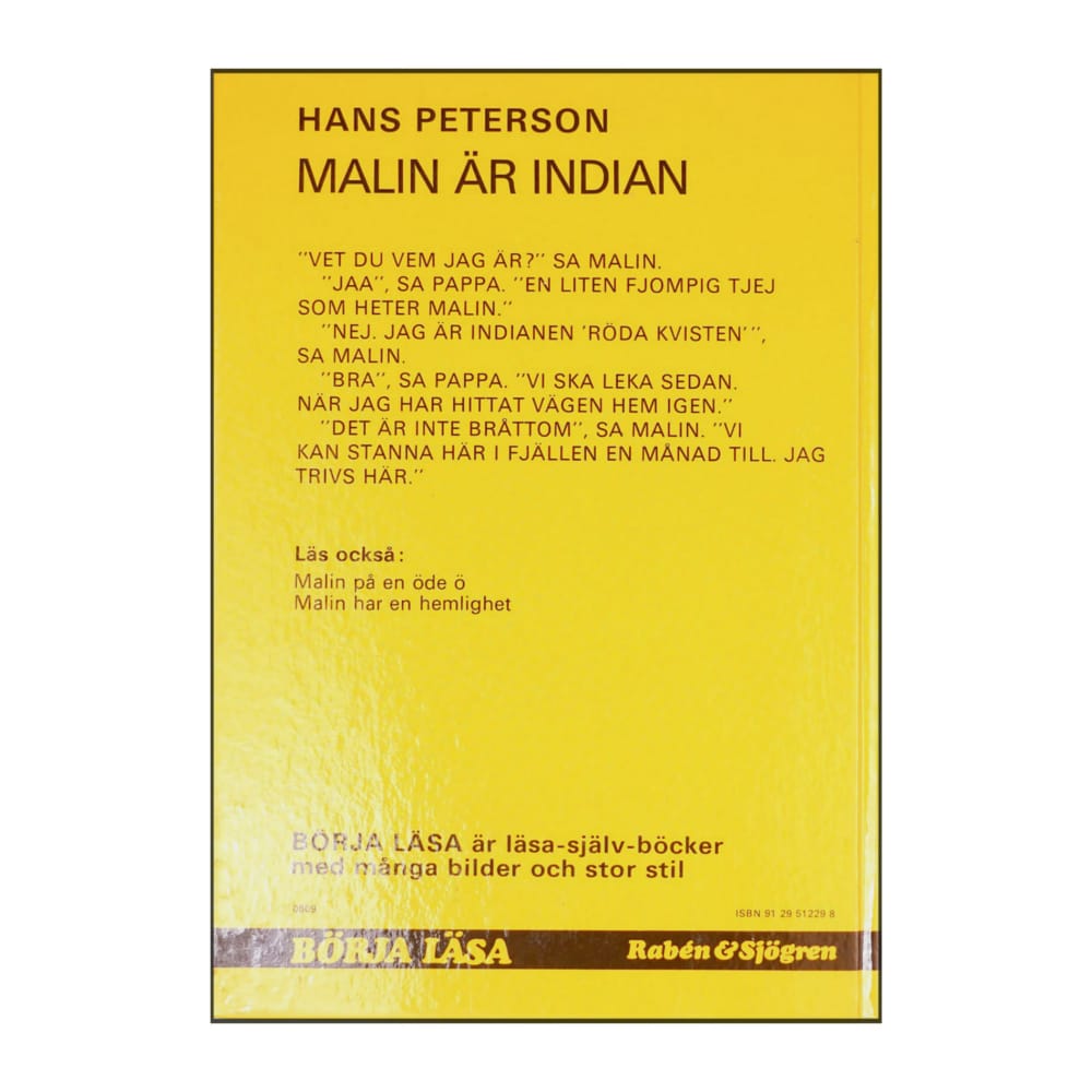 Hans Persson: Malin Är Indian