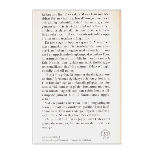 Joyce Carol Oates: Marya Ett Liv