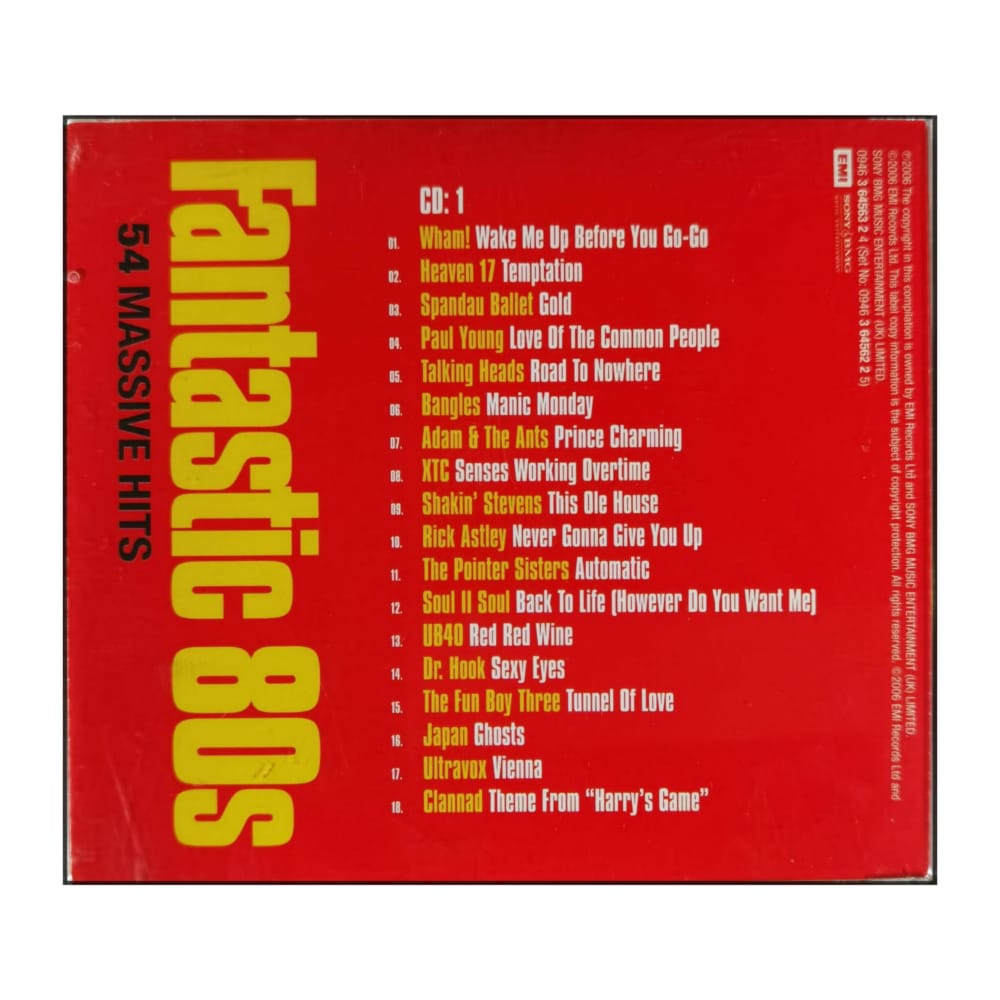 Fantastic 80S: 54 Massive Hits Disc-1