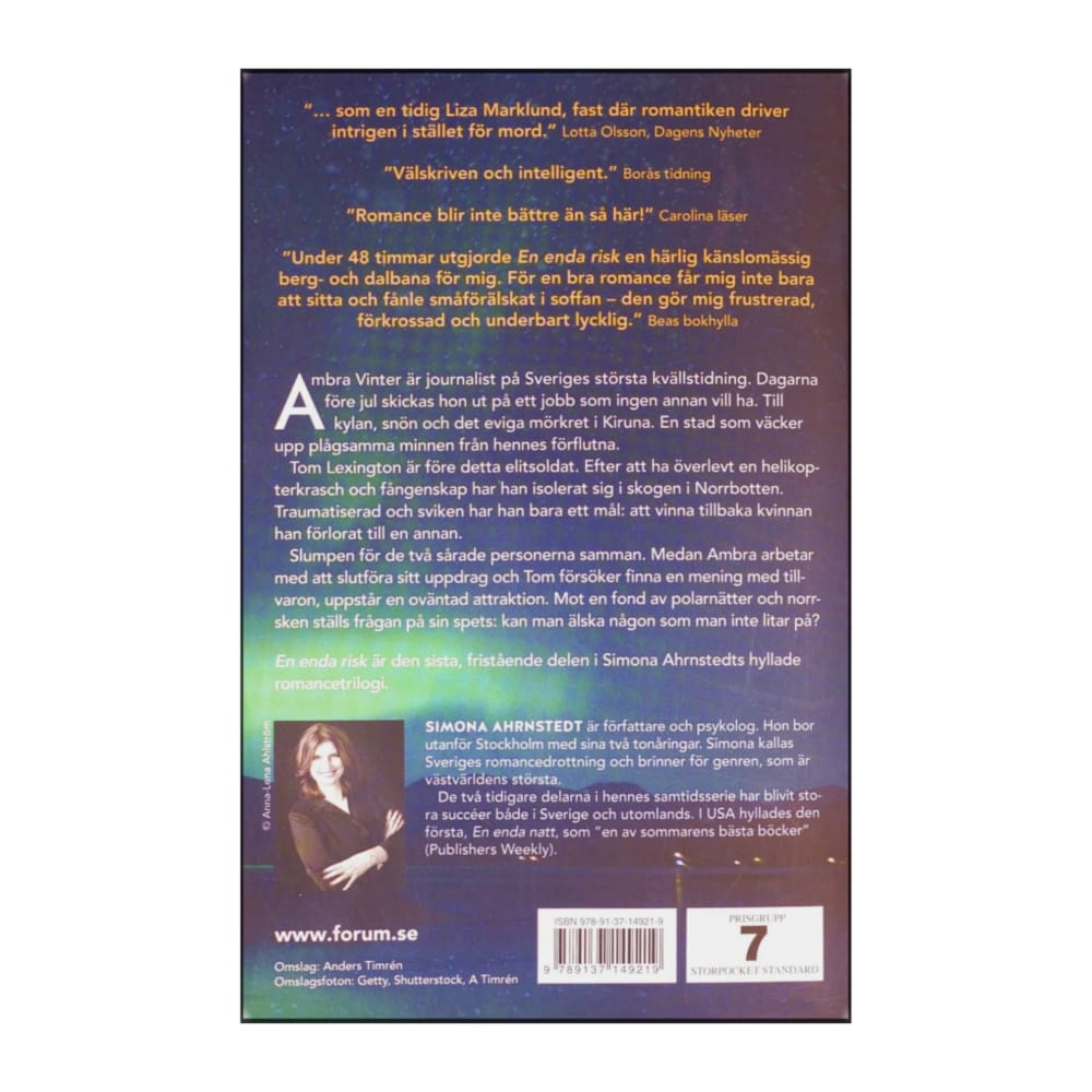 Simona Ahrnstedt: En Enda Risk