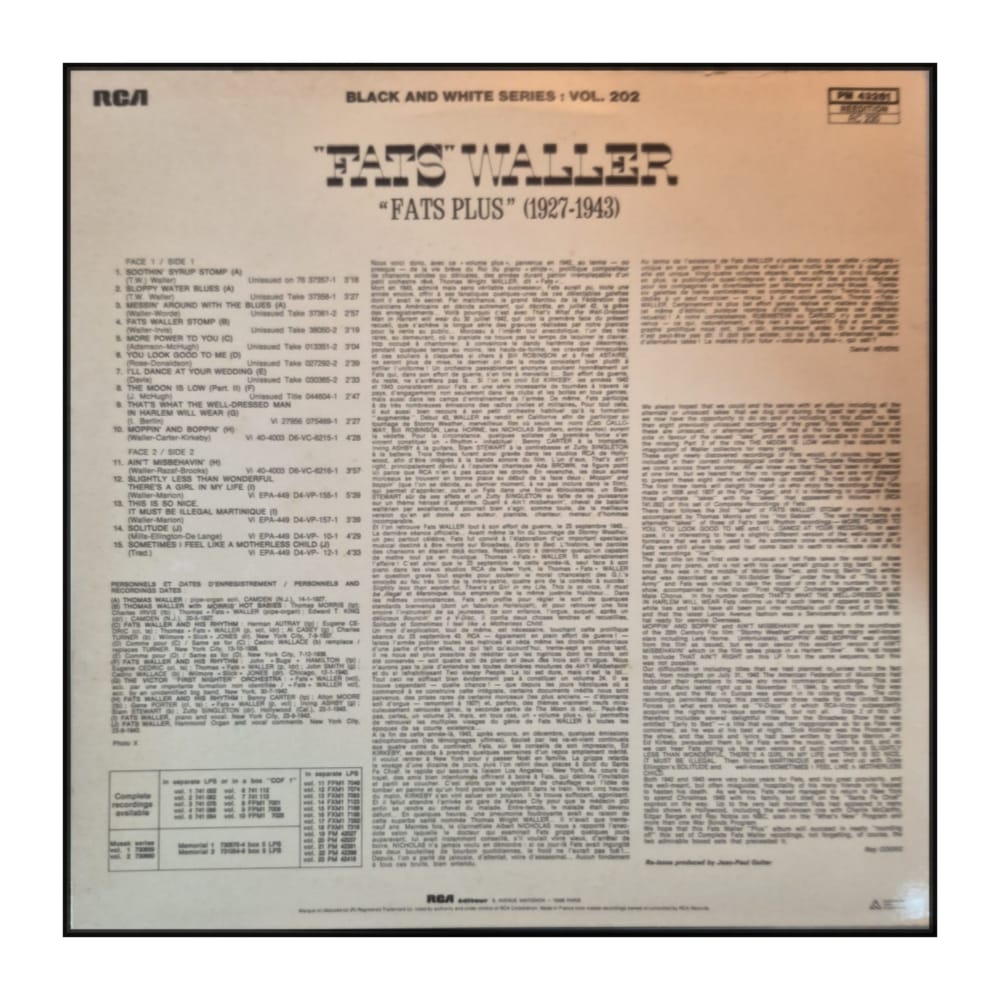 Fats Waller: Fats Plus