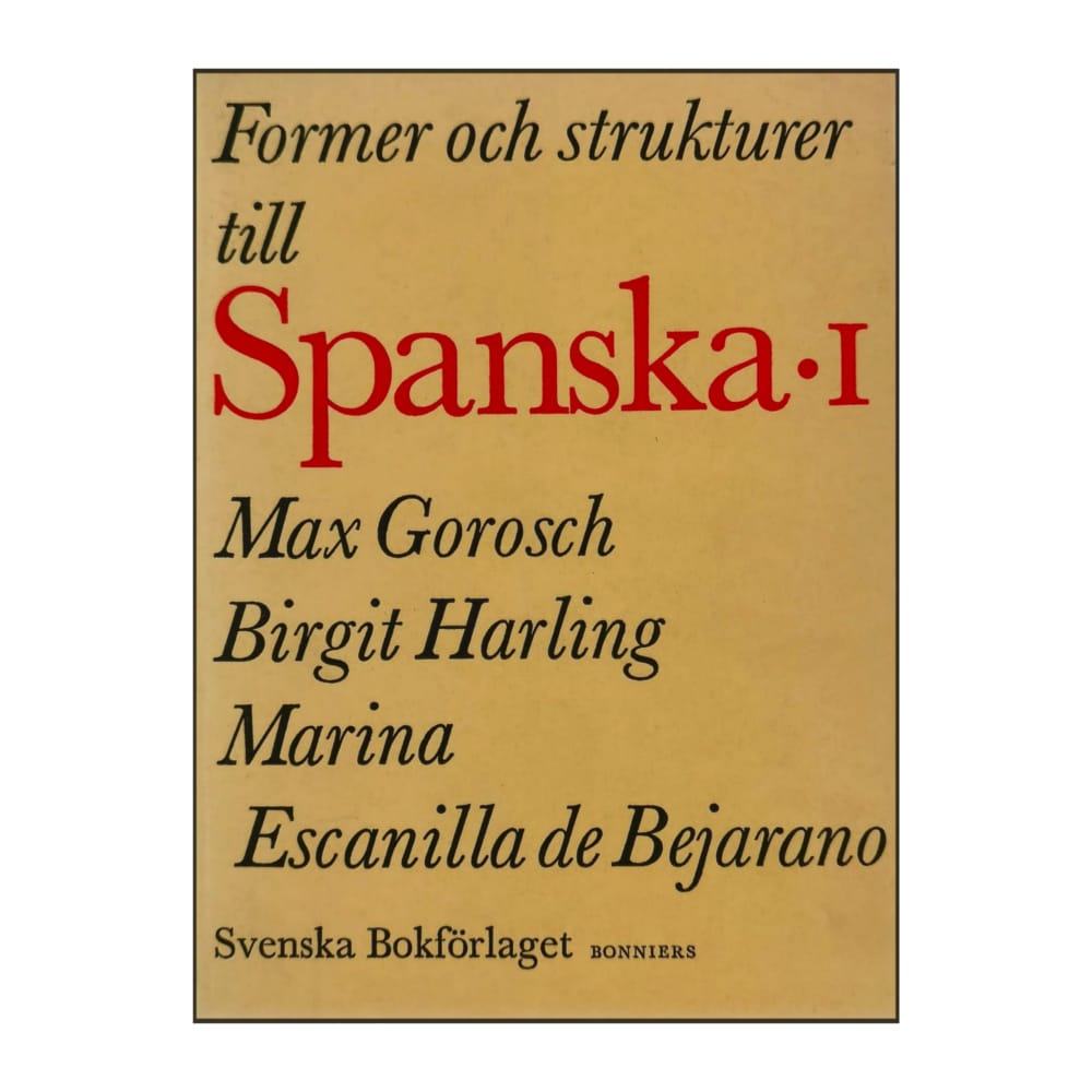 Former Och Strukturer Till Spanska 1