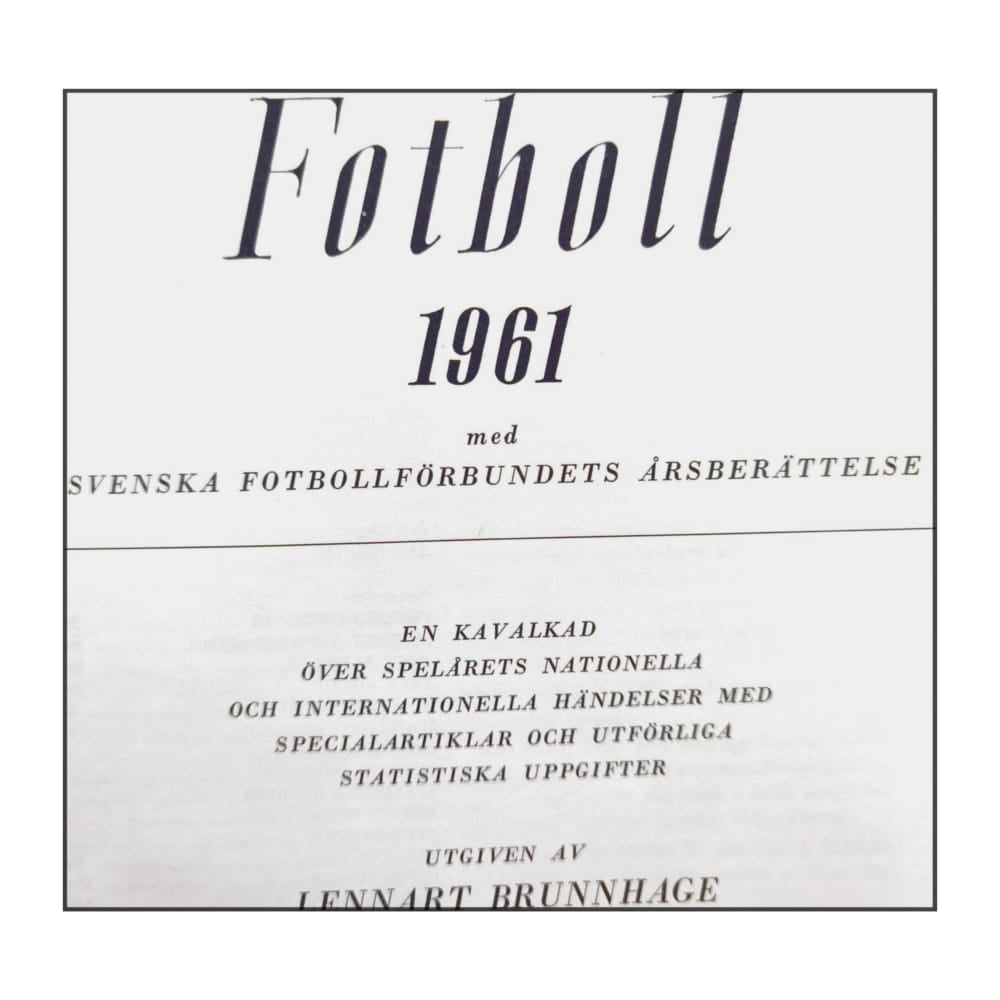 Fotboll 1961