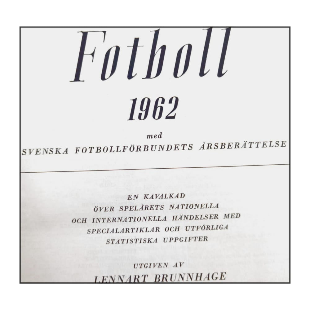 Fotboll 1962