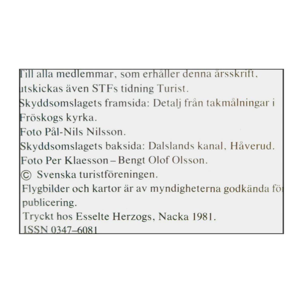 Stf 1981 Dalsland
