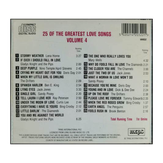 25 Of The Greatest Love Songs V4