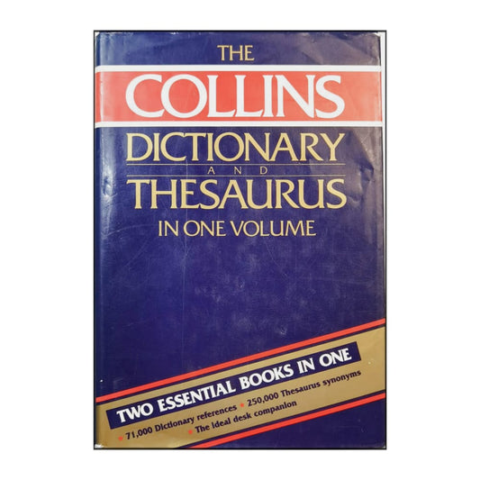 The Collins Dictionary And Thesaurus In One Volume