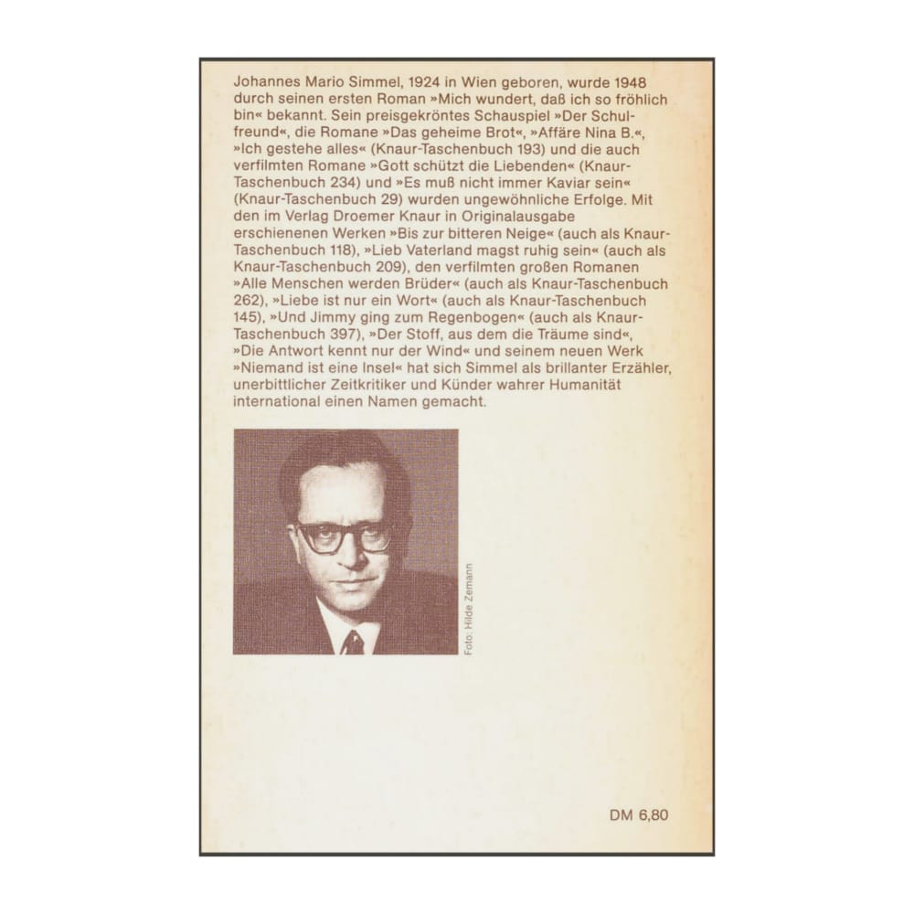 Johannes Mario Simmel: Liebe Ist Nur Ein Wort