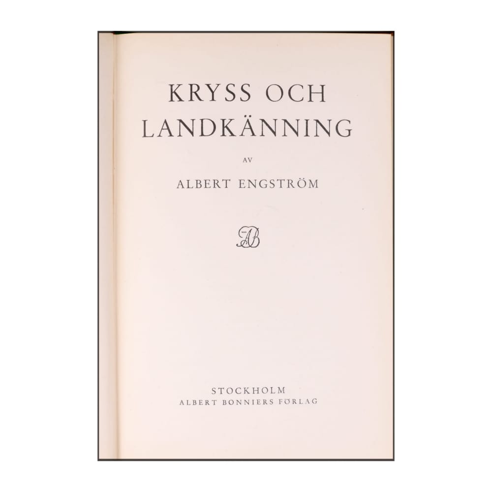 Albert Engström: Kryss Och Landkänning