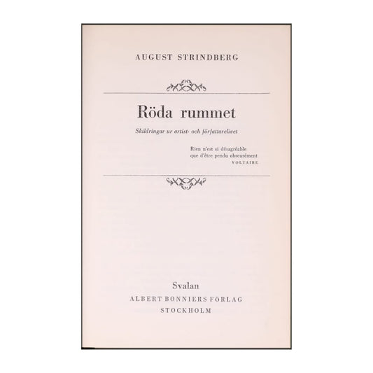 August Strindberg: Röda Rummet