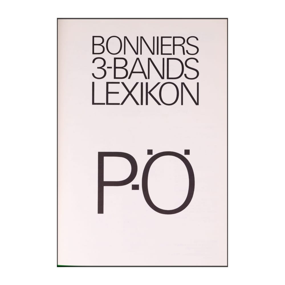 Bonniers 3-Bands Lexikon: P-Ö