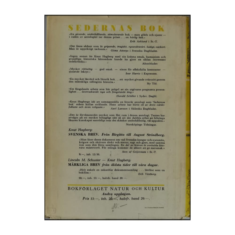 Knut Hagberg: Sedernas Bok