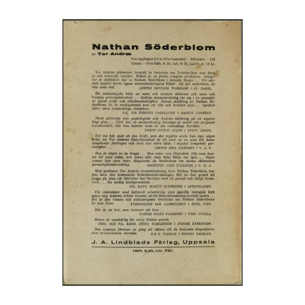 Tor Andræ: Det Osynligas Värld