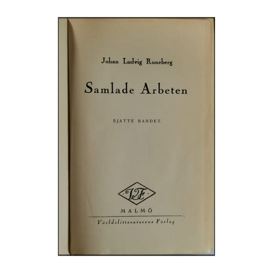 Johan Ludvig Runeberg: Samlade Arbeten 6
