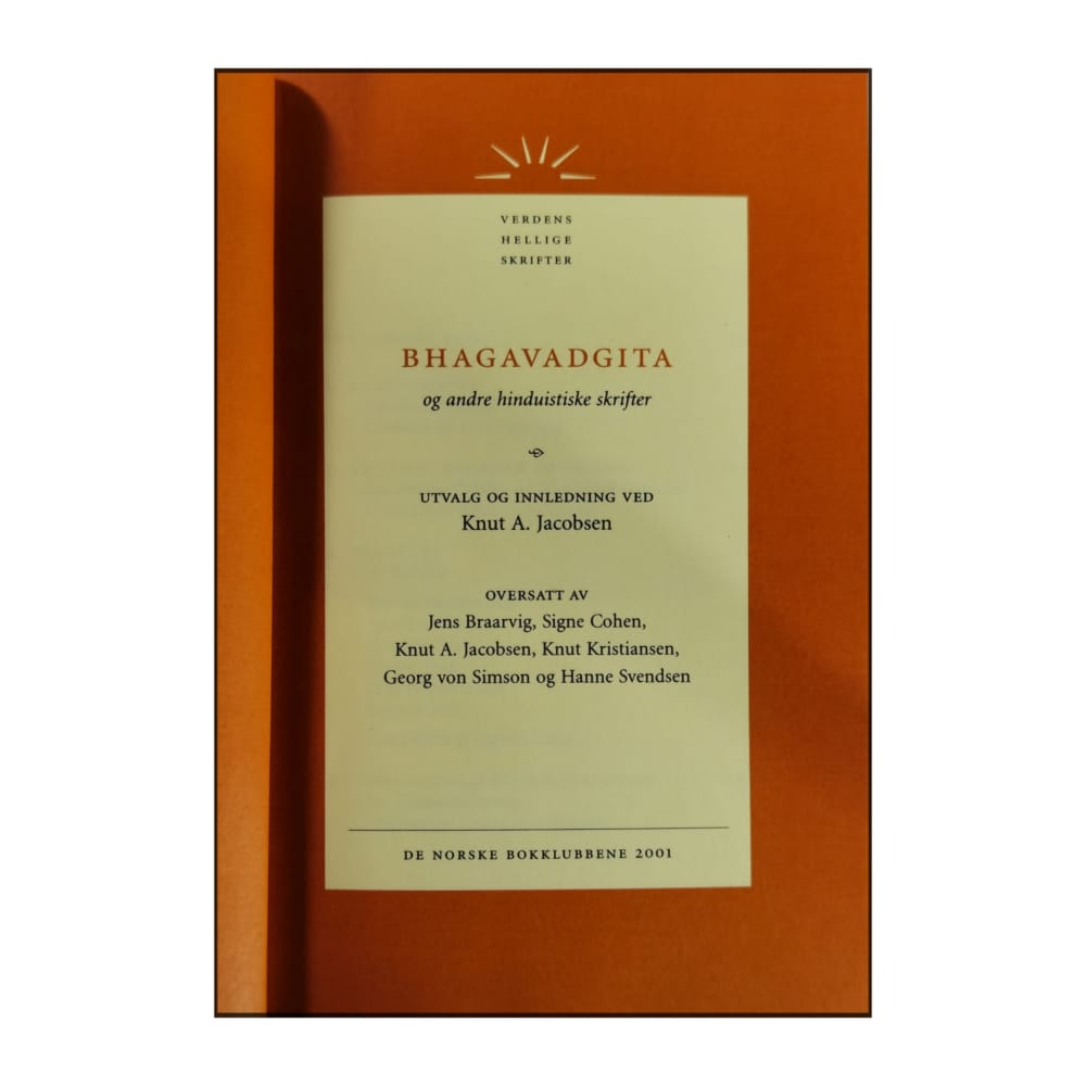 Bhagavadgita Og Andre Hinduistiske Skrifter