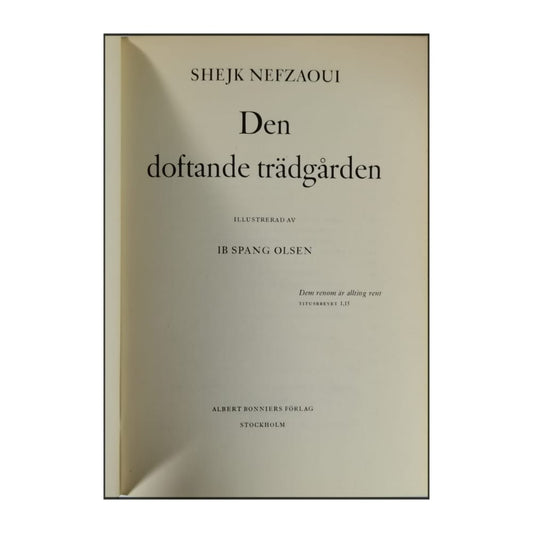 Sheikh Nefzaoui: Den Doftande Trädgården