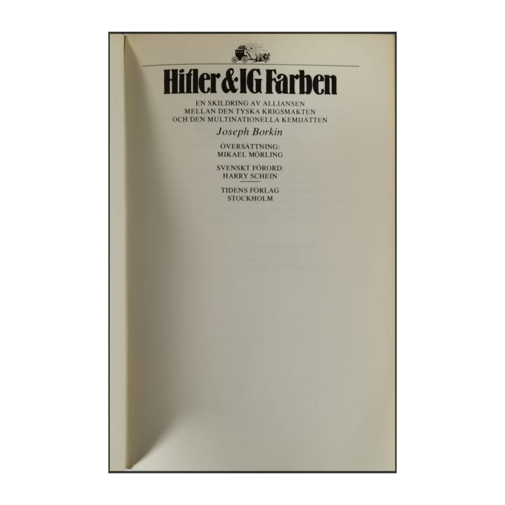Joseph Borkin: Hitler & Ig Farben