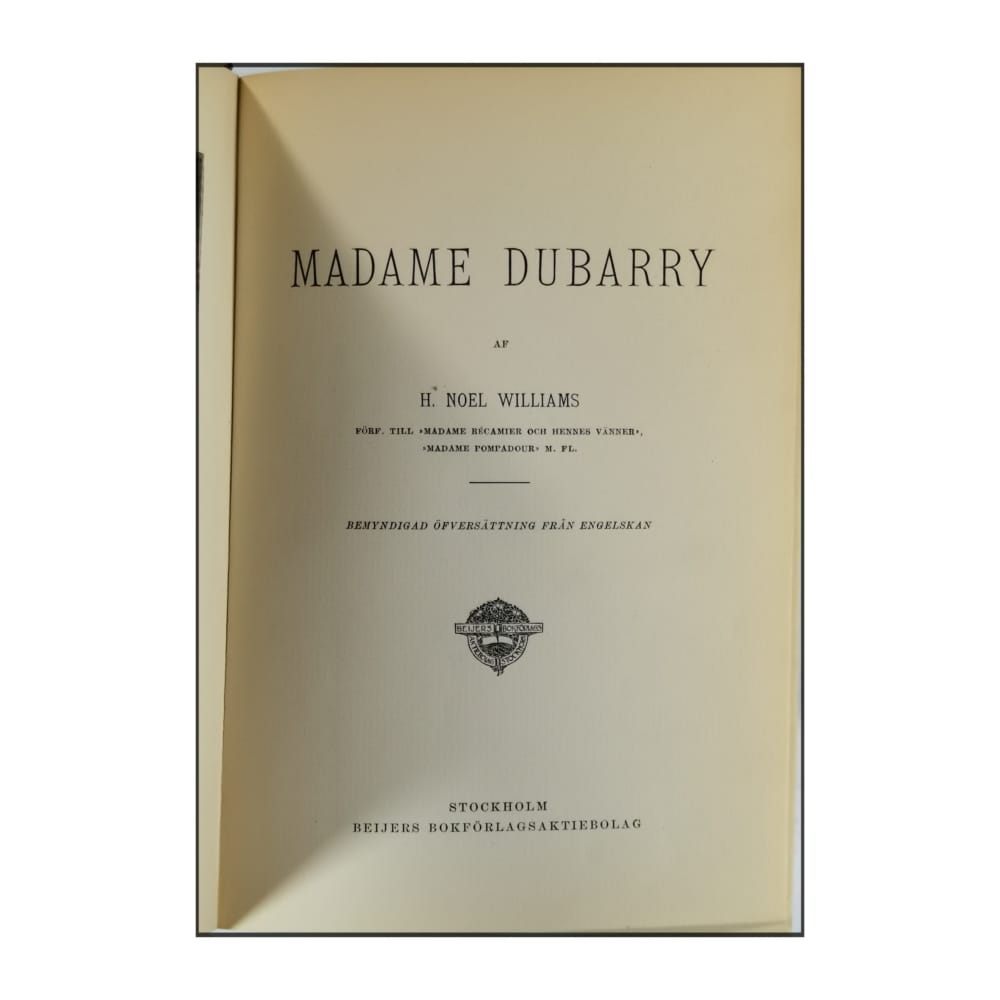 H. Noel Williams: Madame Du Barry