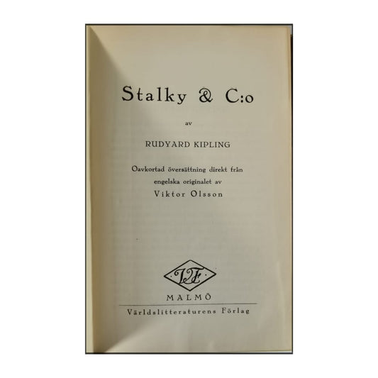 Rudyard Kipling: Stalky & C:O