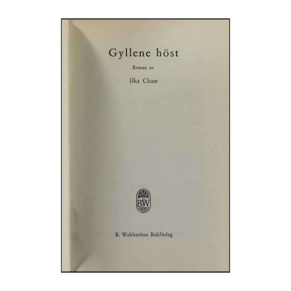 Ilka Chase: Gyllene Höst