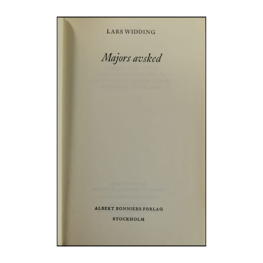 Lars Widding: Majors Avsked