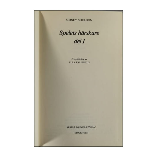 Sidney Sheldon: Spelets Härskare 1