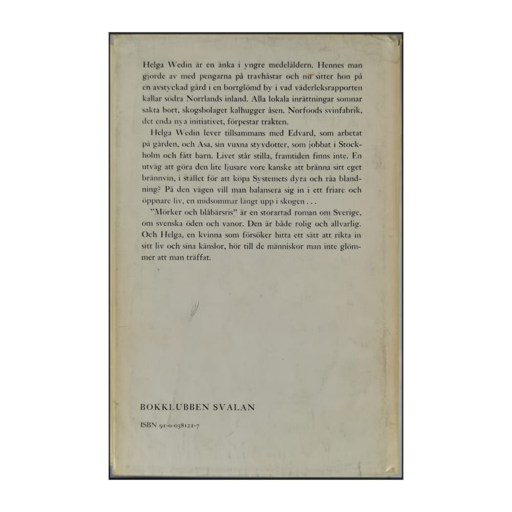 Kerstin Ekman: Mörker Och Blåbärsris