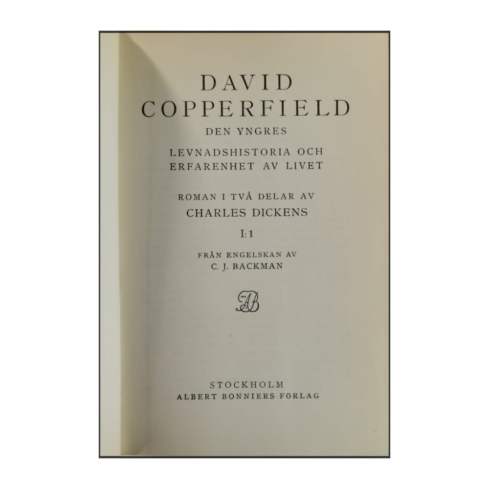 Charles Dickens: David Copperfield 1 V1