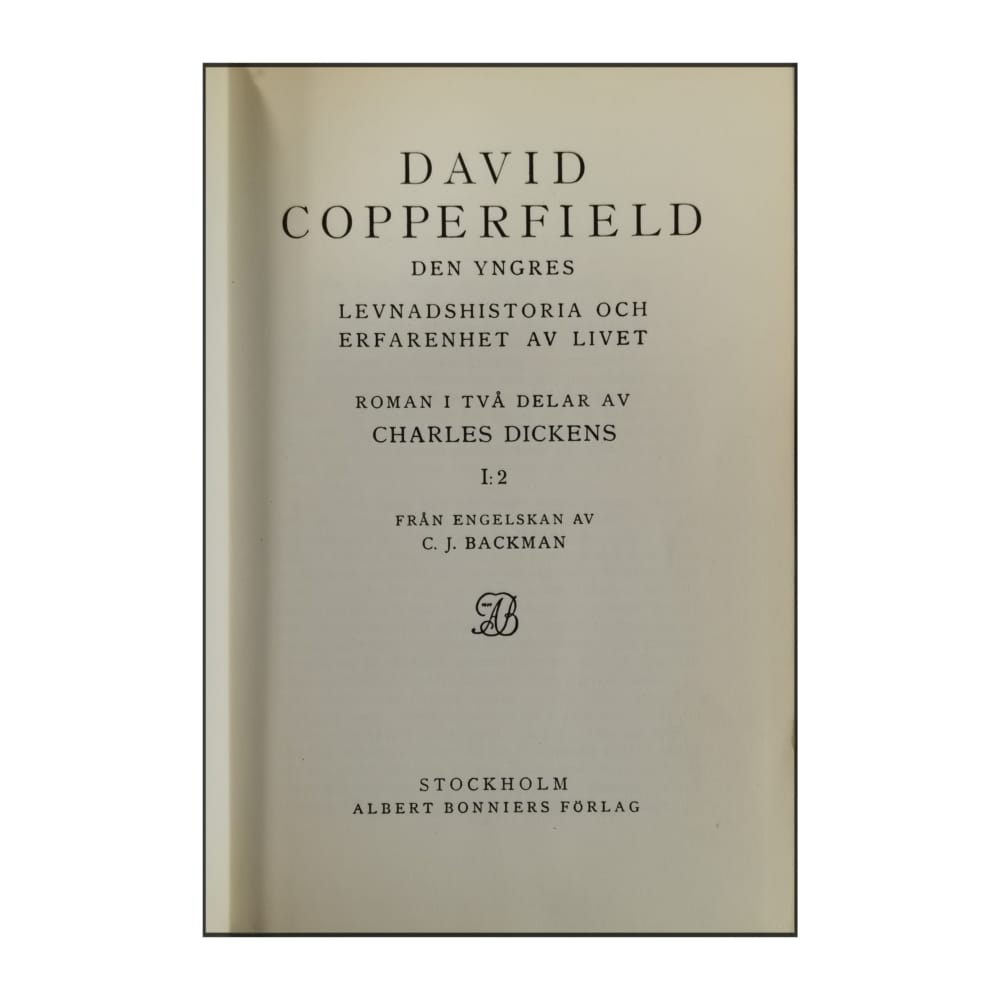 Charles Dickens: David Copperfield 1 V2