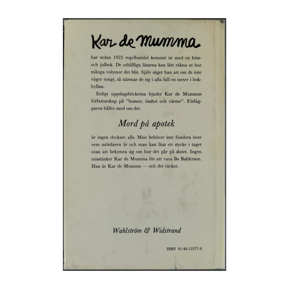 Kar De Mumma: Mord På Apotek