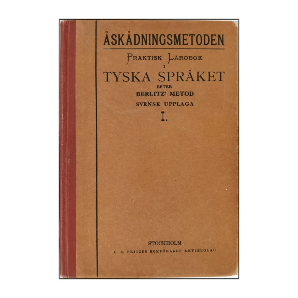 Åskådningsmetoden Praktisk Lärobok I Tyska Språket Efter Berlitz' Metod