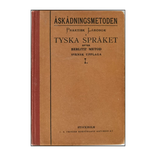 Åskådningsmetoden Praktisk Lärobok I Tyska Språket Efter Berlitz' Metod
