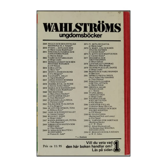 Carolyn Keene: Kitty Och Hästtjuven