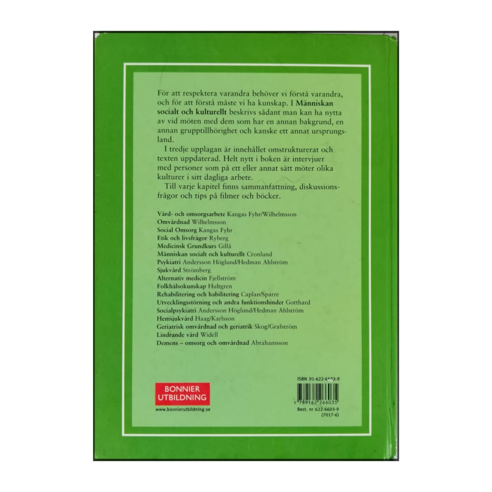 Katri Cronlund: Människan Socialt Och Kulturellt