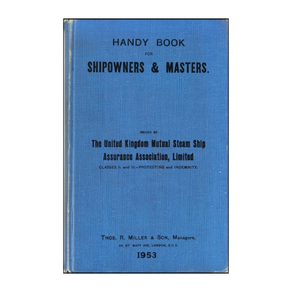H. Holman & M. R. Holman: A Handy Book For Shipowners And Masters