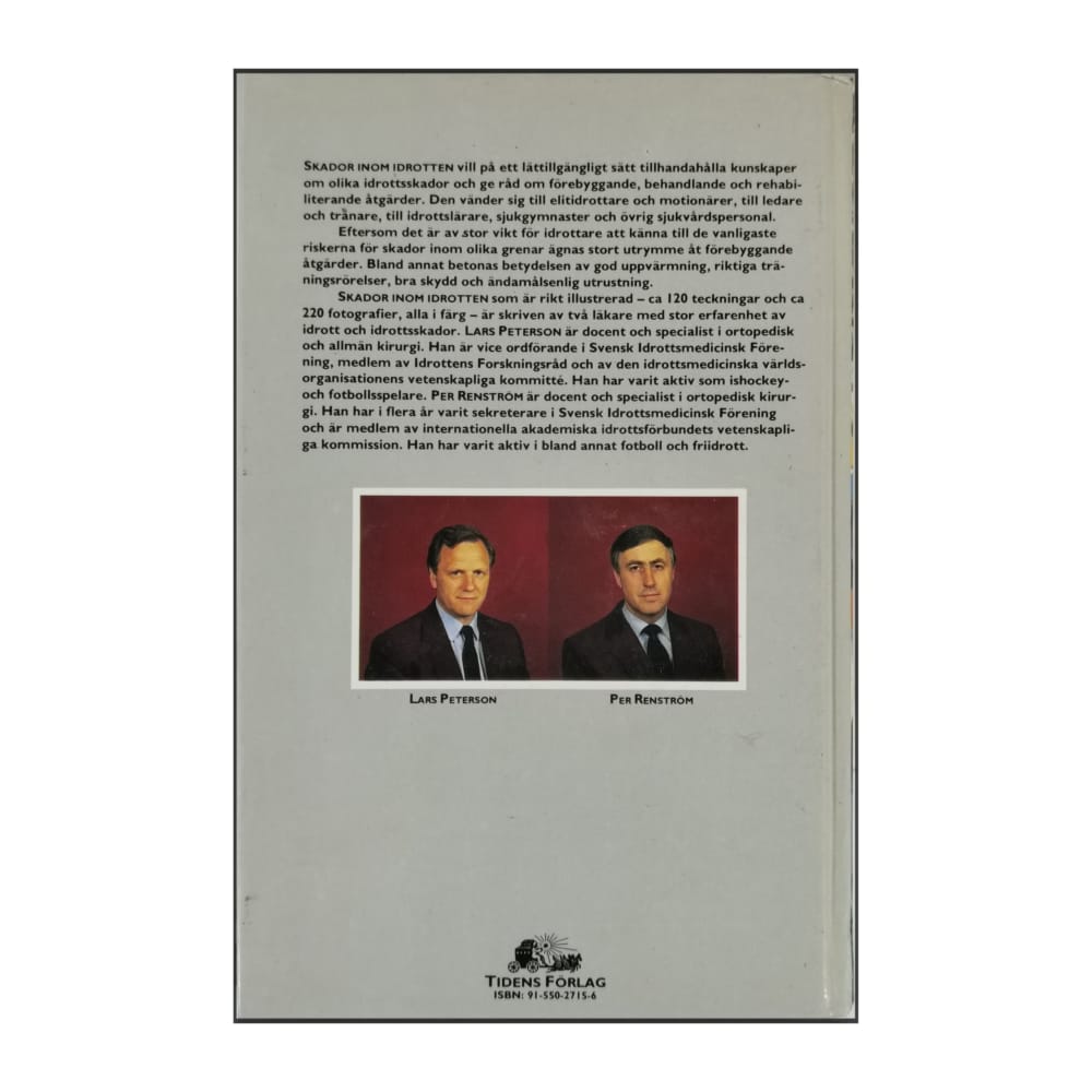 Lars Peterson & Per Renström: Skador Inom Idrotten