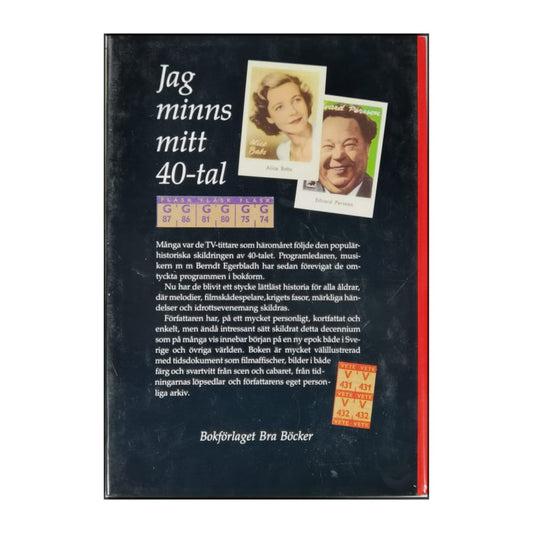 Berndt Egerbladh: Jag Minns Mitt 40-Tal