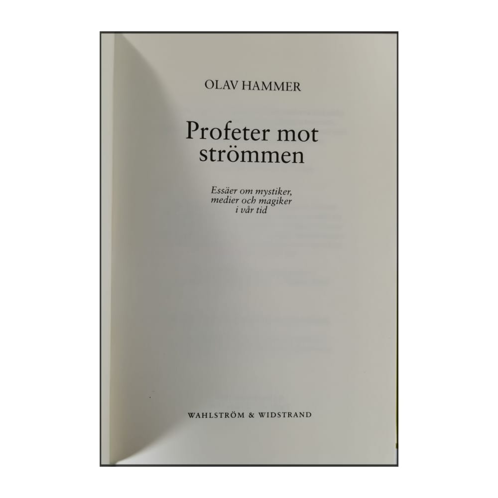 Olav Hammer: Profeter Mot Strömmen