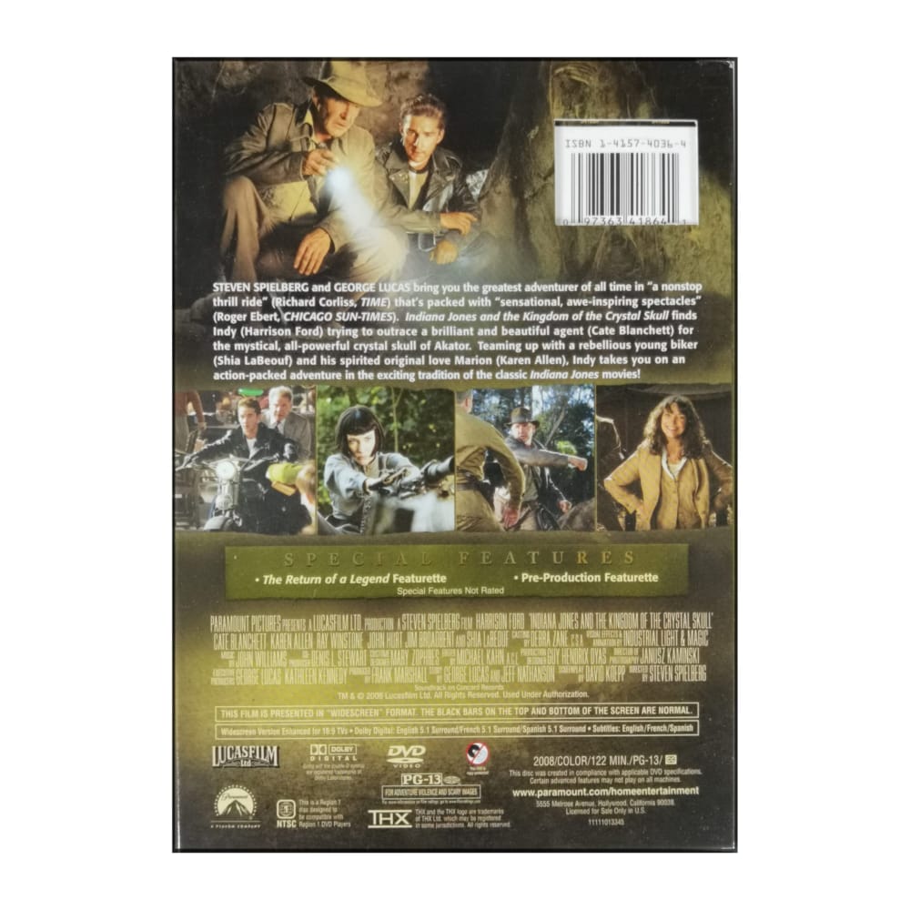 Indiana Jones And The Kingdom Of The Crystal Skull