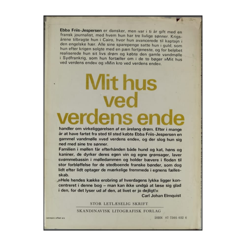 Ebba Friis-Jespersen: Mit Hus Ved Verdens Ende
