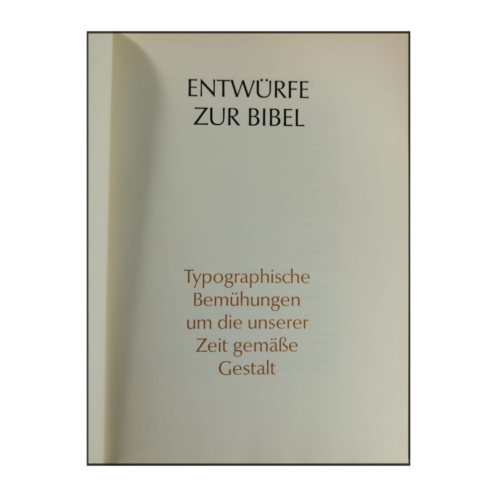 Entwürfe Zur Bibel
