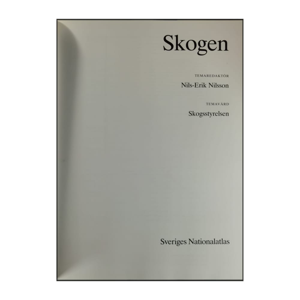 Sveriges Nationalatlas: Skogen