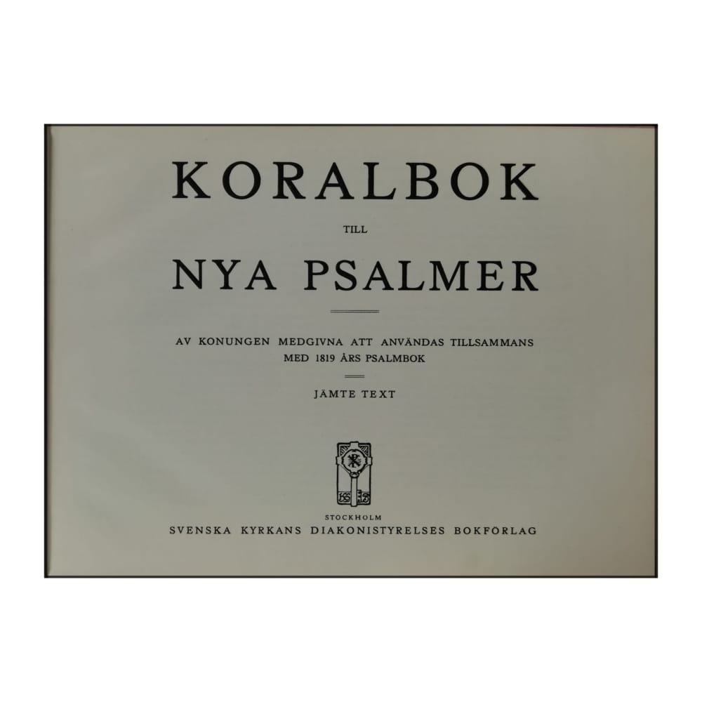 Koralbok Till Nya Psalmer