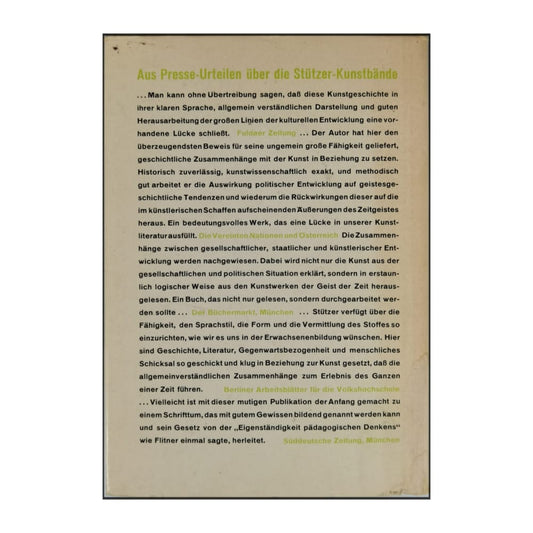 Glock & Lutz: Stützer Die Kunst Der Griechischen Antike